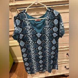 Buddy love blue reptile dress